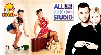 Individuāla, pāra, ģimenes, draugu vai bērnu fotosesija profesionālā studijā AllFriends Studio