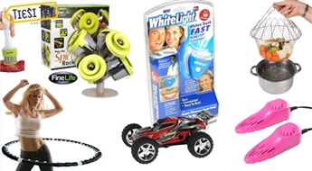 Большая распродажа: Hula-hoop, сушилка для обуви, набор для специй, садовые свечи и др.