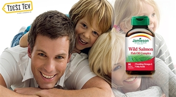 Рыбий жир природного лосося Jamieson Wild Salmon Oil. 90 капсул для 3-х месячного курса!