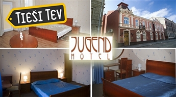Безмятежный отдых ДЛЯ ДВОИХ в отеле Jugend Hotel в тихом центре Лиепаи. Морской воздух и настроение югендстиля!