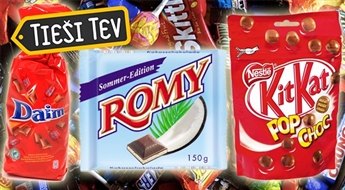 Шкокладные конфеты KitKat Pop Choc, Daim или ROMY шоколад с кокосом