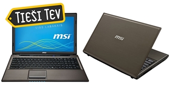 Мощный 2-хядерный портативный компьютер MSI R61 3M с оперативной памятью 4GB и 500GB HDD