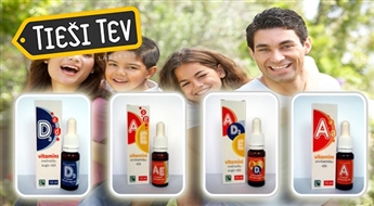 A, E, D3 vitamīni smiltsērkšķu vai mežrozīšu augļu eļļā LEV - tikai 2 pilieni dienā!