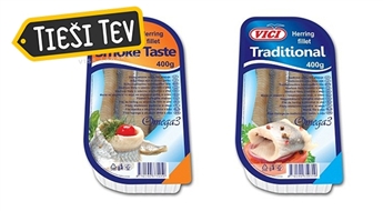 VICI siļķu fileja augu eļļā: tradicionālā vai ar dūmu aromātu!
