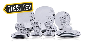 Eleganta porcelāna servīze 6 personām Blu Romance