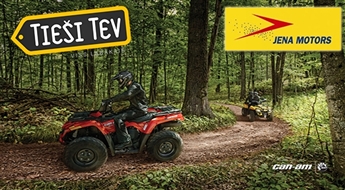 JENA MOTORS: 40 min ilgs brauciens ar kvadraciklu pa meža trasi