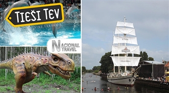 Dodies vienas dienas ceļojumā uz Lietuvu un Jaunatvērto Delfināriju Dinozauru parku un Krusta kalnu