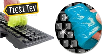 Inovatīvs želejveida līdzeklis Clean Putty tastatūras, tālruņa un citu virsmu tīrīšanai