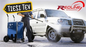 Auto mazgāšana ar NANO šampūnu pašā Rīgas centrā  RedLine automazgātavā