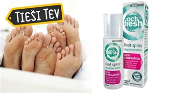 ActiFresh - novērš pēdu nepatīkamo aromātu līdz 7 dienām!