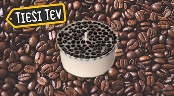 Sojas vaska sveces ar kafijas pupiņām! Piepildi māju ar kafijas aromātu!