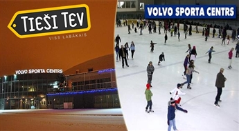Slidošana (1 h) + slidu noma Volvo sporta centra slidotavā