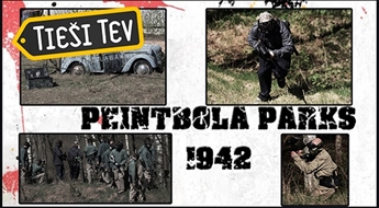 Dalība peintbola spēlē Franču Leģions  peintbola parkā 1942!