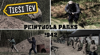20% atlaide izvēlētajam starta komplektam 3 stundu ilgai spēlei peintbola parkā 1942!   Andrenalīns un īsta cīņas pieredze!