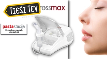 Kompresijas inhalators Rossmax  NB80 vai NA100 elpceļu saslimšanu ārstēšanai un profilaksei