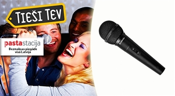 Mikrofons DEFENDER karaoke, mazai mājas ballītei, vai lielākam svētku pasākumam!