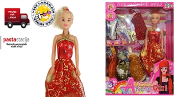 (Angel fashion girl) кукла 30см + 7 платья