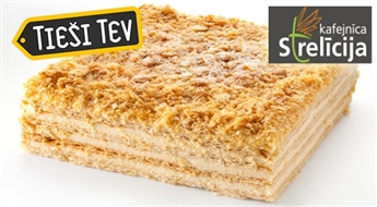 STRELĪCIJA: pašcepta kūka Mājas Napoleons 1.1 kg