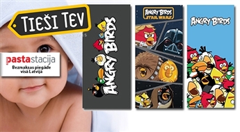 Мягкие и пушистые полотенца с Angry Birds и другими героями мультиков!