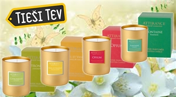 ATTIRANCE: Aromātiskās sveces stikla glāzē - piepildi māju ar iemīļoto aromātu!