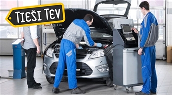 Automašīnas datorizēta diagnostika + ritošās daļas diagnostika un lukturu regulēšana no Forto MV