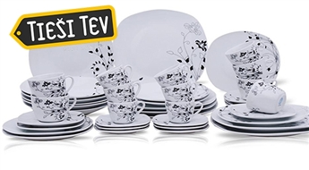Eleganta porcelāna servīze 6 personām Blu Romance
