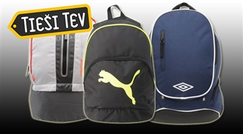 Izturīgas un stilīgas Puma, McLaren vai Umbro mugursomas