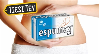 ESPUMAX® 125mg kapsulas pret vēdera uzpūšanos