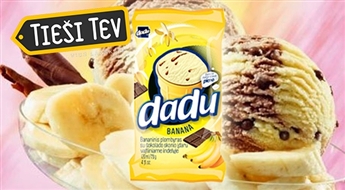 Banānu saldējums ar šokolādes pildījumu DADU 4x120 ml