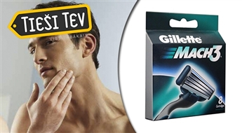 GILLETTE Mach3 8 skūšanās asmeņu komplekts