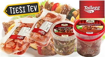 Мясо для жарки от Rīgas Miesnieks и Tallegg: шашлык, куриные крылышки или бекон для гриля