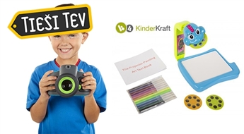 Набор для рисования KinderKraft Проектор с аксессуарами для обучения
