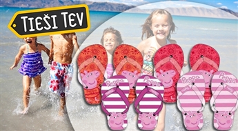 Пляжные тапочки для девочек Peppa Pig (Размеры 23-30)