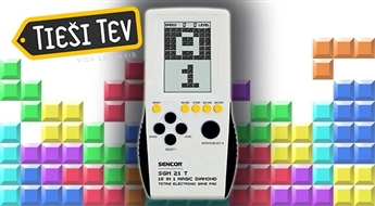 Aizraujoša izklaide: Sencor elektroniskā spēle TETRIS  (16 spēles vienā)