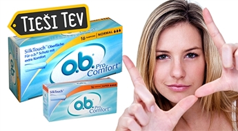 Tamponi o.b. ProComfort Silk Touch Tavam komfortam 16 gab
