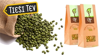 Zaļās kafijas pupiņas (500 g) veselībai un dabiskai notievēšanai -50%