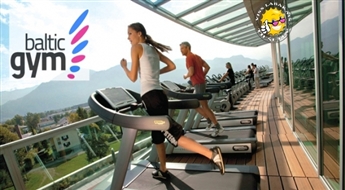 Laika neierobežots Baltic Gym sporta kluba abonements 3 mēnešiem!