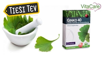 VitaCare: Ginko 40 для улучшения памяти и кровообращения