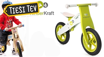 Kinder Kraft Runner детский ВЕЛОКАРТ с деревянной рамой!