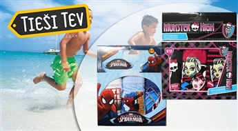 Комплекты хлопковых трусов для детей с Monster High и SpiderMan