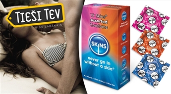 Презервативы SKINS отличного качества MIX 20 штук с 50% скидкой от kondomi.lv!
