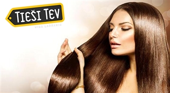 Восстанавливающая волосы процедура от KEUNE CARE LINE KERATIN SMOOTHING + выпрямление волос + подравнивание кончиков волос в салоне Studio Dekoltē