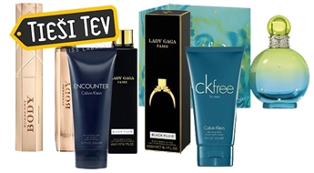 Elizabeth Arden,  Burberry, Britney Spears, Calvin Klein aromāti un kosmētika sievietēm un vīriešiem līdz -60%