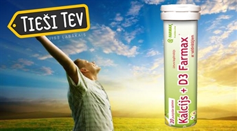 FARMAX: Кальций  + D3 в щипящих таблетках - для крепких костей и зубов