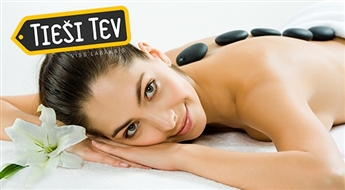 Muguras masāža VAI visa ķermeņa ar karstajiem akmeņiem centrā Activ & SPA, Fizio& SPA vai centrā Shape