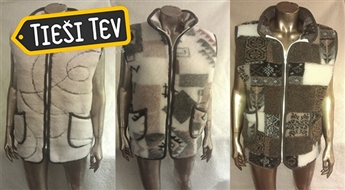 Latvijā ražotas dabīgās Austrālijas aitu vilnas vestes