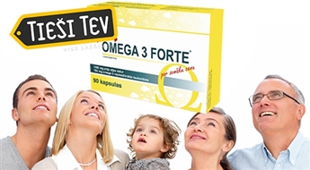 FARMAX: Omega 3 Forte  90 kapsulas 3 mēnešu kursam