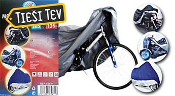 Mitrumizturīgs velosipēda vai motorollera pārvalks drošai ieziemošanai