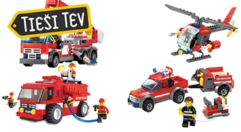 Lego tipa spēļu konstruktori - ugunsdzēsēji