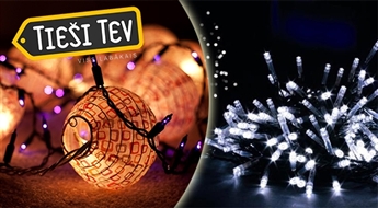 Для роскошных праздников: гирлянда с 40 LED-лампочками круглой формы или световые шары